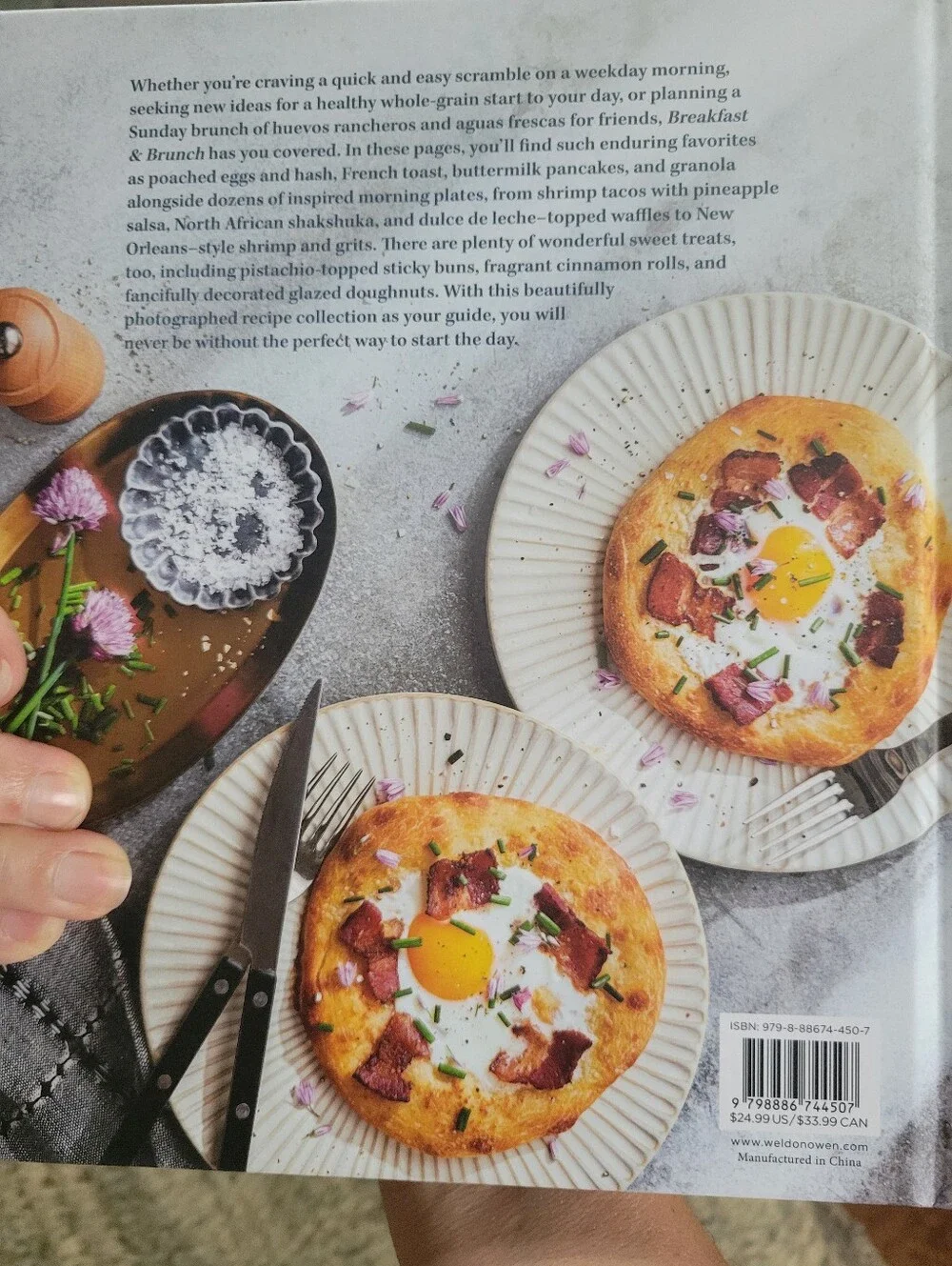 NEVER USED Williams Sonoma Breakfast & Brunch Cookbook